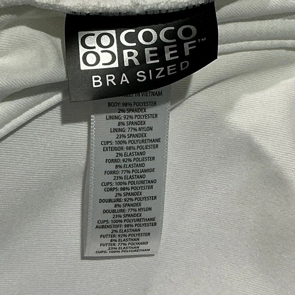 Coco Reef White Textured Lace-Up One-Piece Swimsuit - Picture 4 of 8